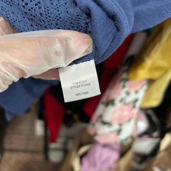 MV Sports Atlantic City Navy Lace Back Destination Tee Size Large - "Alyse" - Picture 10 of 11